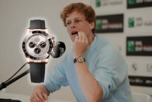 Jannik Sinner e il Rolex Daytona Everose